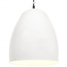 vidaXL Lampă suspendată industrială, 25 W, alb, 42 cm, E27, rotund