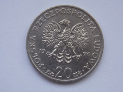 20 ZLOTY 1976 POLONIA-NOVOTKO foto