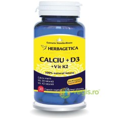 Calciu Cu D3 Si K2 Mena Q7 Naturala 30Cps