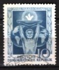 GERMANIA (DDR) 1955 &ndash; SOLIDARITATE, SERIE STAMPILATA, F138
