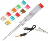 Cumpara ieftin Tester tensiune auto 6V-24V cu sonda si clema crocodil, detector curent pentru verificare sigurante, baterii si instalatii electrice auto
