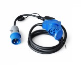 Cumpara ieftin Set cabluri alimentare camping CEE - adaptor CEE la Schuko + cablu prelungitor 15 m, 230 V, 16 A