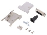 Conector D-Sub 26 pini mamă, mufă pe cablu, neagră