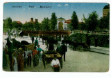 421 - BUCURESTI, Market, Romania - old postcard - used - 1919, Circulata, Printata