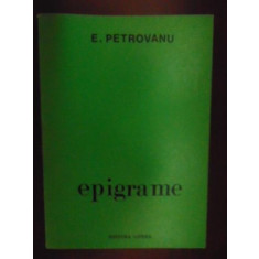 Epigrame- E. Petrovanu