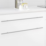 vidaXL M&Atilde;&cent;ner pentru Dulap 12 pcs Argintiu 800 mm O&Aring;&pound;el inoxidabil 864740