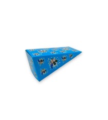 Cutie In Forma De Felie de Tort Din Carton pentru dulciuri, model Baby Mickey, albastru inchis