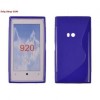 Husa Silicon S-Line Albastru pentru Nokia Lumia 920 - Protectie Premium