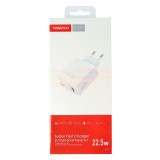 Adaptor Priza USB Fast Charge 22.5W TRANYOO T-EU4, Incarcare Rapida, Indicator LED, Alb