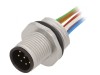 Soclu M12 PIN 8 tată IP68 pentru cabluri DeviceNet/CANopen