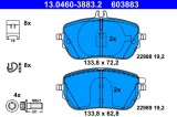 ATE 13.0460-3883.2 set placute frana,frana disc