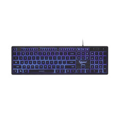 Tastatura Gembird, USB, 12 taste rapide, iluminare 3 culori, Negru