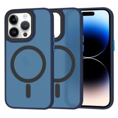 Husa pentru iPhone 14 Pro - Techsuit HaloFrost&nbsp;MagSafe Series - Deep Blue