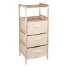 Dulap pentru baie Wooden, 32 x 26 x 76 cm, 2 rafturi, 3 sertare, General