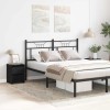 Set 2 Noptiere vidaXL Stejar Negru, 30x30x40 cm, 2 Sertare, Lemn prelucrat, Design Modern, Noptiera Dormitor, Negru