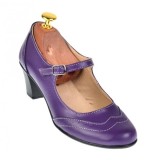 Pantofi dama, mov, eleganti, din piele naturala - P104MOV