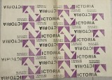 Anii 70 Hartie ambalaj 3 / de impachetat Magazin Universal VICTORIA, BUCURESTI comunism, epoca aur, comert socialist, colectie, cadou 42 x 32 cm
