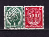 Cumpara ieftin ✅ (S42) Germania Reich 1934 &quot;Referendum - alipirea Saar &quot; serie completa Michel 544/545, stampilate, Stampilat