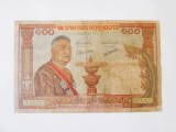 Laos 100 Kip 1957,bancnota deteriorata la cel mai mic pret