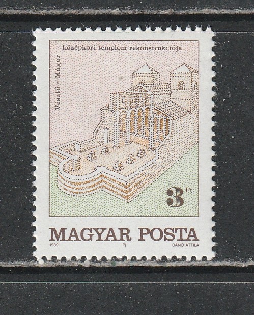 Ungaria 1989 - Monument Istoric 1v MNH
