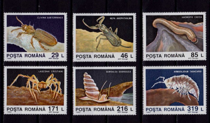 RO 1993 , LP 1332 ,&quot;Pestera Movile&quot;, serie ,MNH