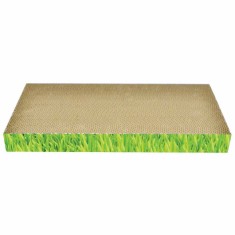 Zgarietor din carton pentru pisici, 48.26x22.86x5.08 cm, Verde