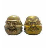 Cap Buddha din rășină cu 4 fete &ndash; Feng Shui, 12 x 10 cm