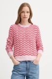 Levi&#039;s pulover de bumbac FLORENCE PNTLLE SWEATER culoarea roz, light, 0012O