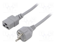 Cablu alimentare LIAN DUNG 3x1,5mm&sup2; 3m CEE 7/7 - IEC C19 PVC gri