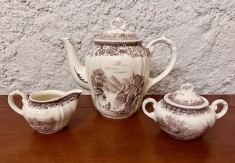 CAFETIERA, ZAHARNITA SI LETIERA DIN PORTELAN VILLEROY &amp; BOCH- BURGENLAND