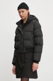 Superdry geaca femei, culoarea negru, de iarna, W5011723A-02A