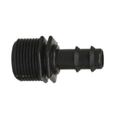 Niplu conector pentru furtun picurare, filet exterior, 16mm 3/4