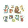 Set 10 puzzle-uri prietenii padurii (18-36 luni), Hape