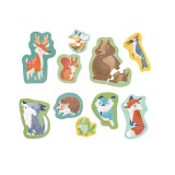 Set 10 puzzle-uri prietenii padurii (18-36 luni), Hape