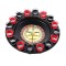 Joc de baut ruleta flippy, cu 16 pahare de shot din sticla , 30 x 30 x 5.5 cm, model 2, rosu/negru