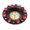 Joc de Baut Ruleta Flippy, cu 16 Pahare de Shot din Sticla , 30 x 30 x 5.5 cm, model 2, Rosu/Negru