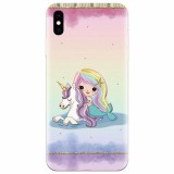 Husa silicon pentru Apple Iphone X, Mermaid Unicorn Play