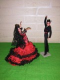PAPUSI spaniole de COLECTIE marca MARIN CHICLANA , cuplu dansatori de FLAMENCO (3)