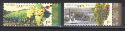 UCRAINA 2009, viticultura - struguri, serie neuzata, MNH foto