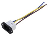 Conector alimentare AC soclu tată 10A 250VAC IEC 60320