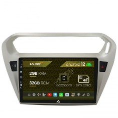 Navigatie Peugeot 301 Citroen C-Elysee, Android 12, E-Octacore 2GB RAM + 32GB ROM, 9 Inch - AD-BGE9002+AD-BGRKIT255