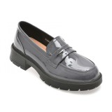Mocasini GRYXX bleumarin, 18079, din piele naturala lacuita