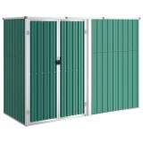 Cumpara ieftin Sopron de gradina, verde, 225x89x161 cm, otel galvanizat
