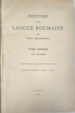 Histoire de la Langue Roumaine, par Ovid Densusianu, Tom I, Bucureşti, 1929