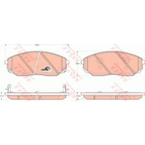 Set placute frana Trw GDB3343, parte montare : Punte fata