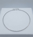 Cumpara ieftin Lant din Argint 925 Model Zale Geometrice Venetiene (Box Chain), 12.33g, 50-54 cm
