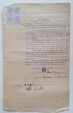 Act de v&acirc;nzare Rom&acirc;nia ~1940 &ndash; teren arabil V&acirc;rlezi &ndash; cu timbre fiscale 10 lei bloc 4