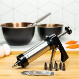 Aparat pentru facut biscuiti si fursecuri, Inox, Kinghoff