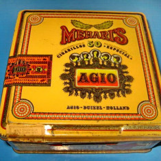 5673-I-Tigarete 50 Meharis AGIO Duizel Holland-Cutie metal vintage.