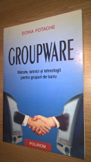Groupware - Metode, tehnici si tehnologii pentru grupuri de lucru -Doina Fotache foto